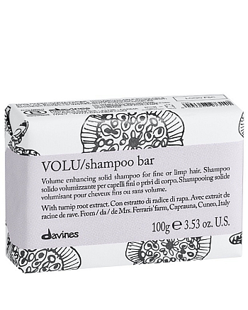 Davines Essential Haircare VOLU Shampoo bar - Твёрдый шампунь для придания объема волосам 100 гр - hairs-russia.ru